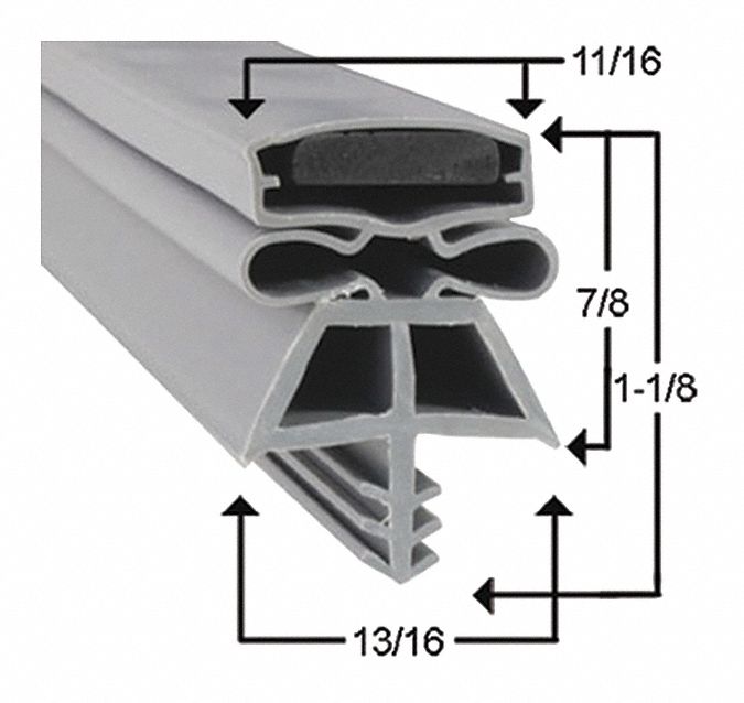 Refgn Door Gasket, 28-5/8"x78.25"