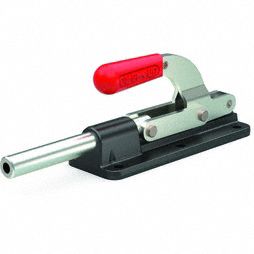 Straight Line Clamp: Flange Base Mounting, Std Horizontal Handle, 4.12 in Arm Lg, 1/2-13