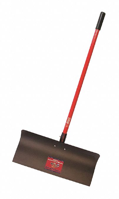 Snow Pusher Steel 24 Fiberglass Long