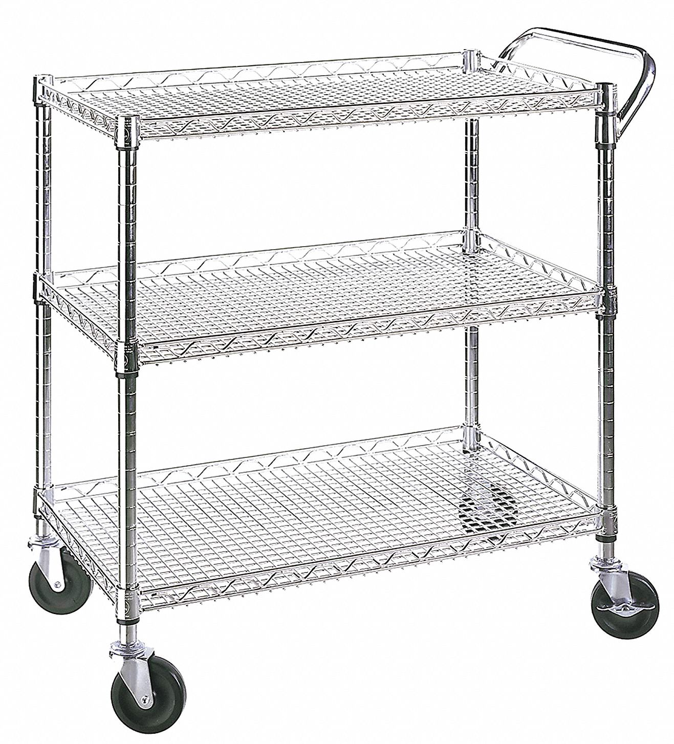 Commercial Utility Cart, 3-Shelf, NSF