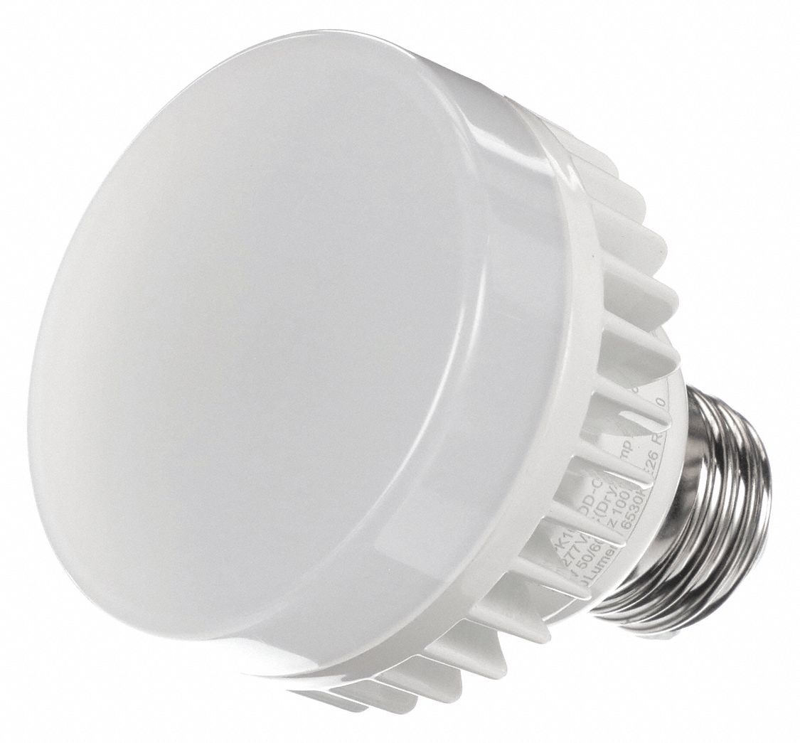 Cool White LED Bulb For Dry/Damp Applica - 642Y77|LED-PK100DD-C - Grainger