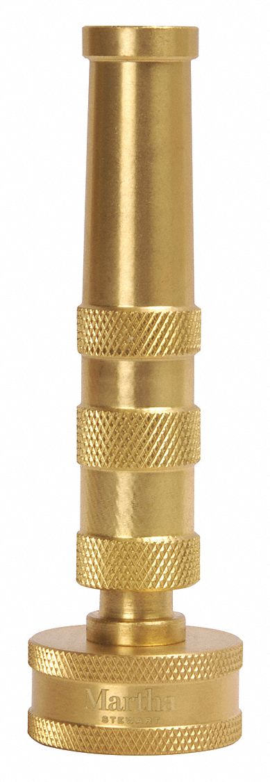 Heavy Duty Solid Brass Twist Hose Nozzle, PK 2 - Grainger