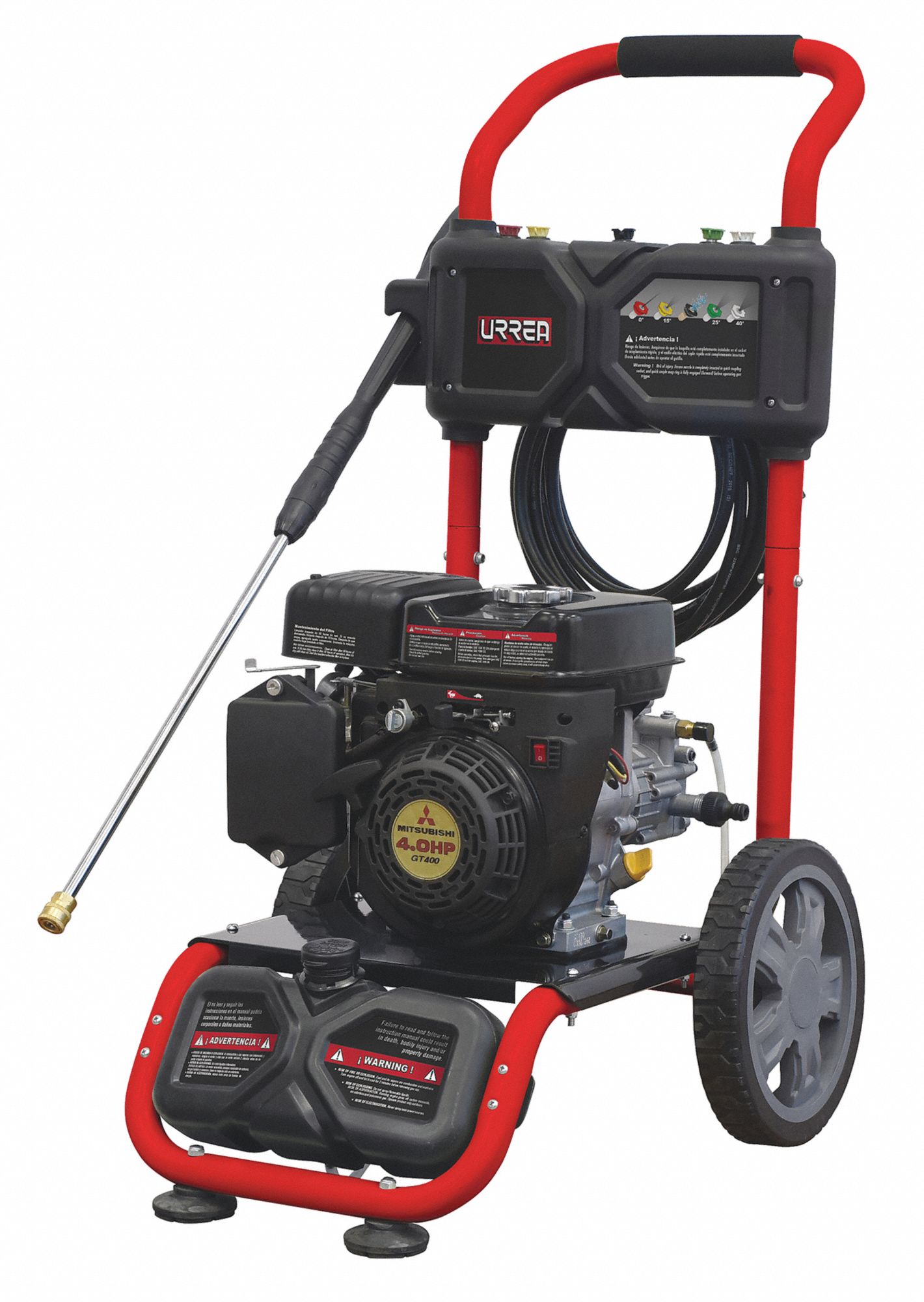 Trabajo Pesado (2800 a 3299 psi), 2500 psi, Gas, Fría, Carretilla, 1.6 gpm, Mitsubishi, Sí