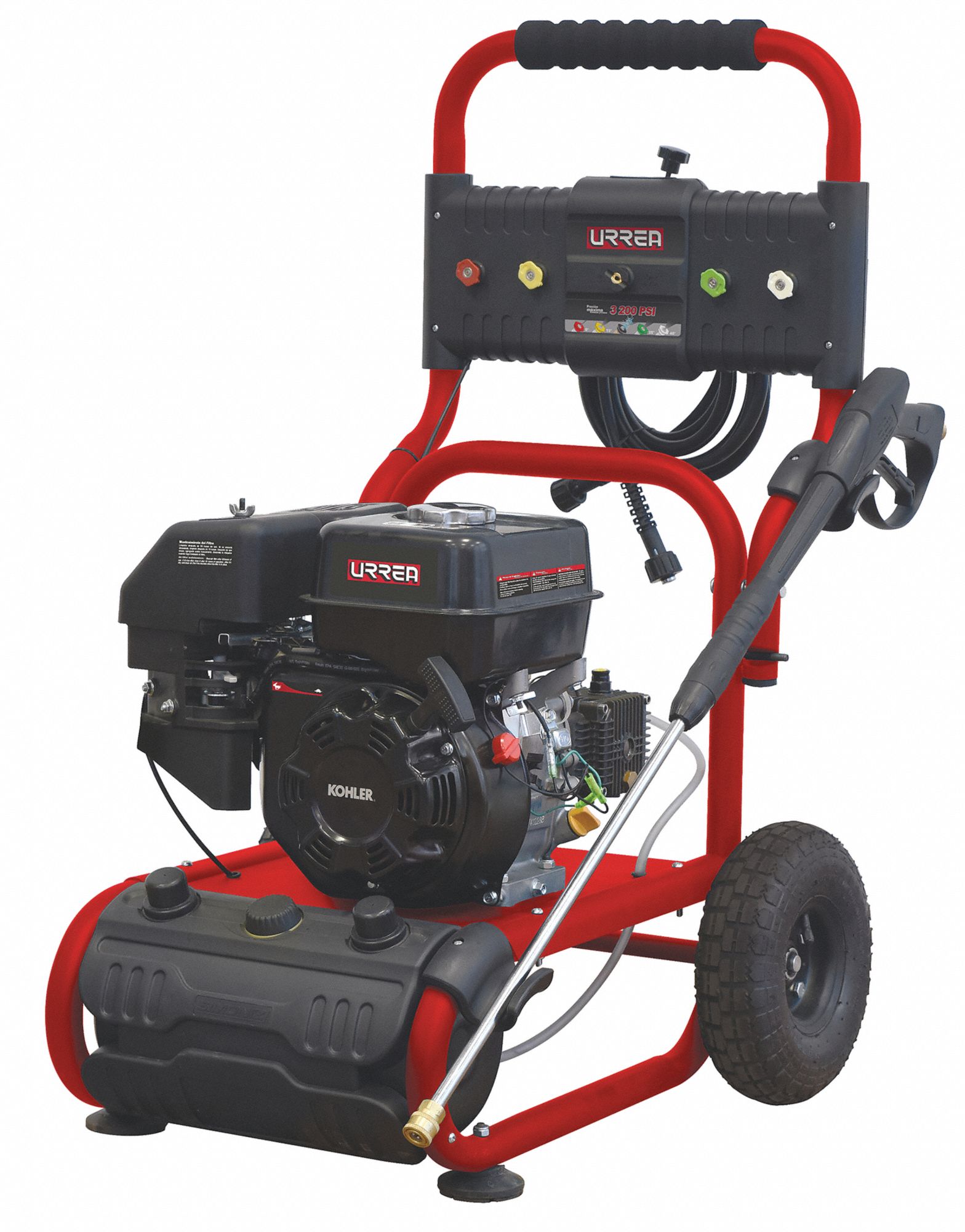 Trabajo Pesado (2800 a 3299 psi), 3200 psi, Gas, Fría, Carretilla, 4.7 gpm, Kohler, Sí