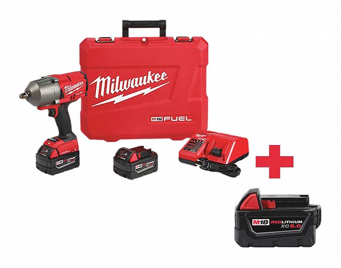 Impact Wrench, Cordless, Compact, 18VDC