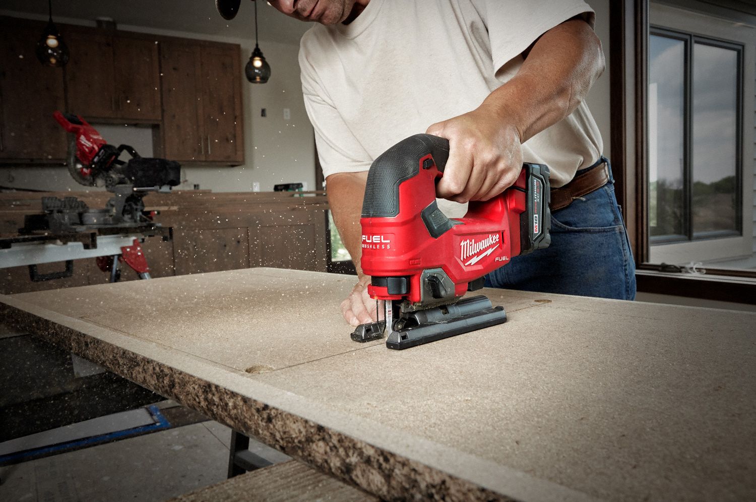 MILWAUKEE Jig Saw, 18V DC, Top Handle, Blade Shank Type TShank 643F82273721 48111850