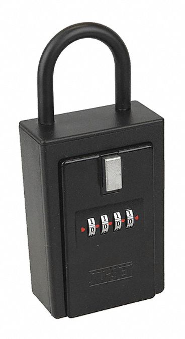 Key/Card Lock Box, 4-Number, Black