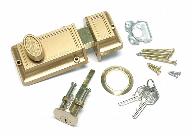 Keyed Night Dead Bolt Lock Bronze