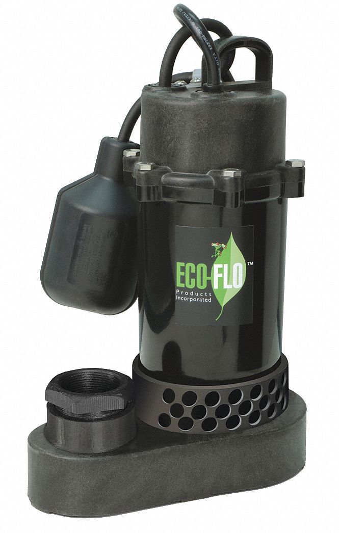 Thermoplastic SumpPump WdeAnglSwtch1/3HP