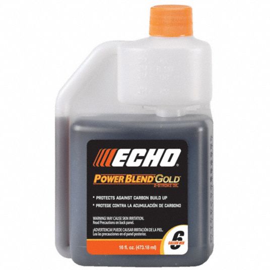 ECHO, Synthetic Blend, 16 fl oz Size, 2Cycle Engine Oil 45J374