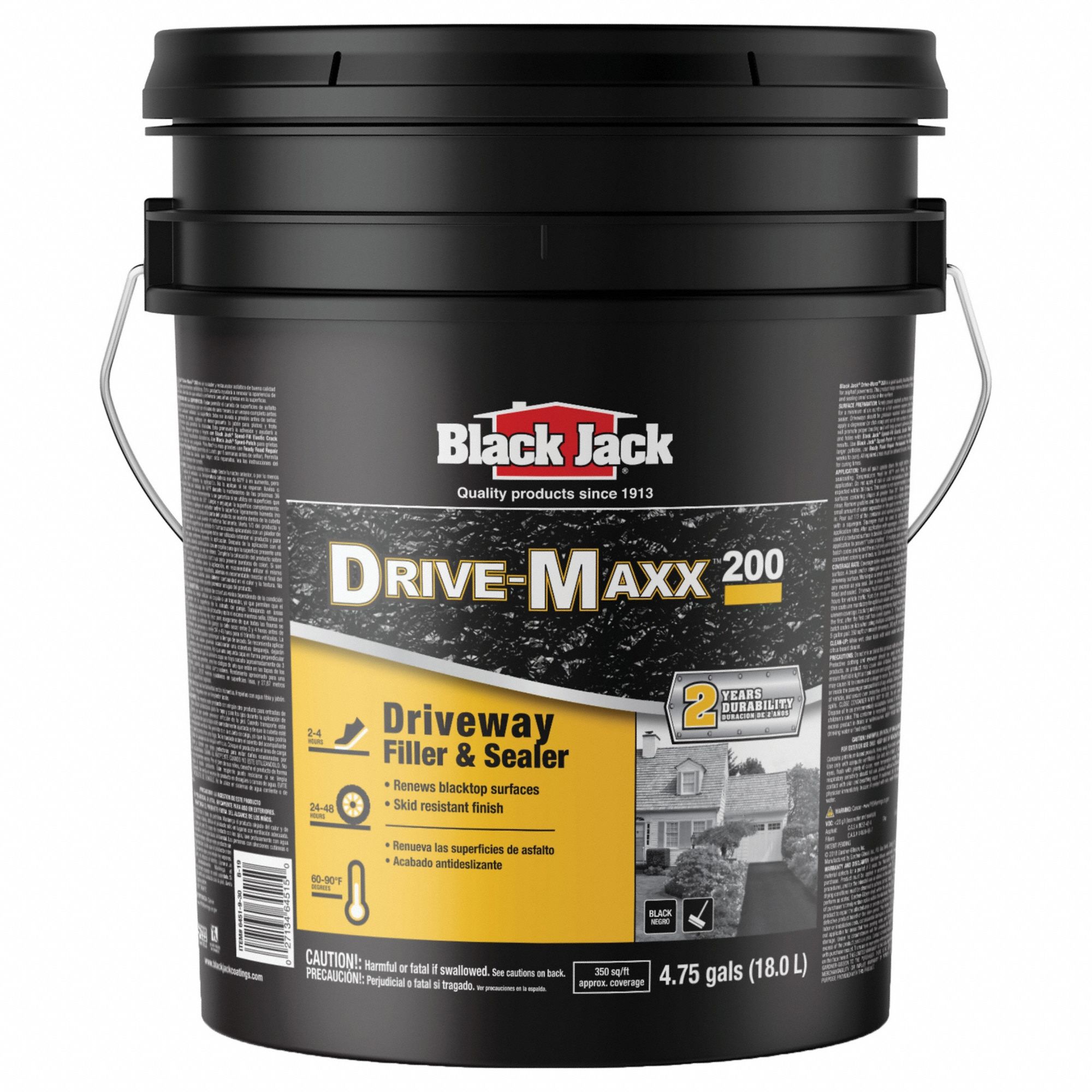 BLACK JACK, Black Jack®, 5 gal Container Size, Black Driveway Sealer,4.