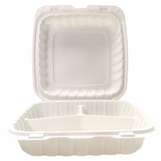 3 Compartment Food Containers Disposable - 3 Compartment Carry