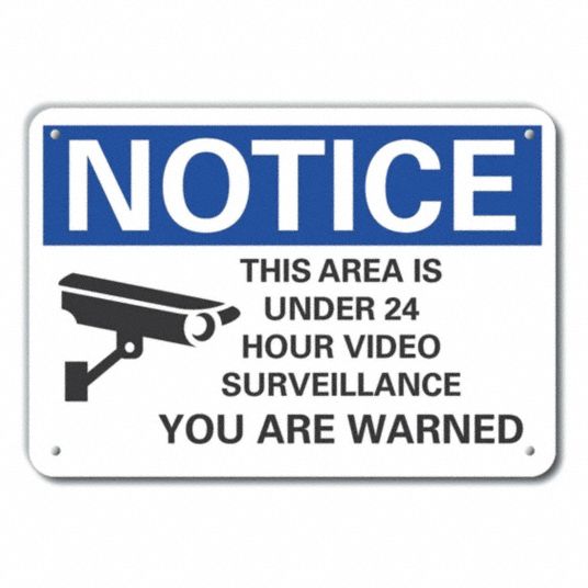 Recycled Aluminum, Notice Sign, Notice, 14 in Width, 10 in Height ...