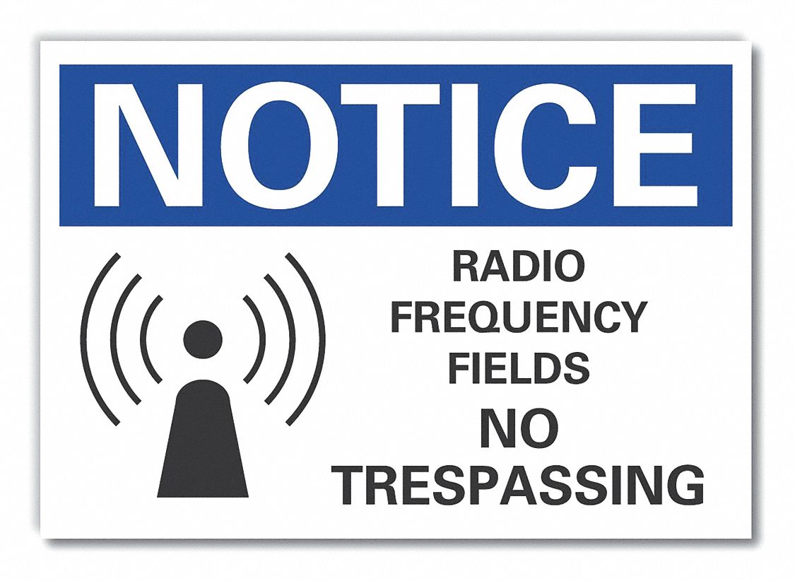 Radio Fields Notice Lbl, 7x10in, Polyest