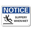 Notice: Slippery When Wet Signs image