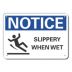 Notice: Slippery When Wet Signs