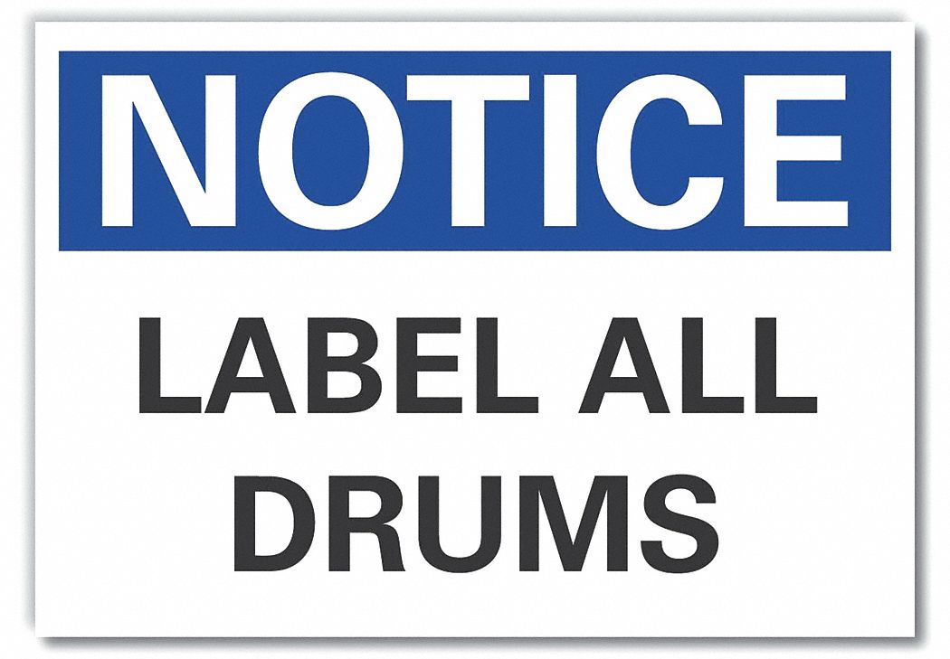 LYLE Drums Notice Label, 3.5inx5in, Polyester 64MV42LCU50092ND_5X3