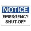 Notice: Emergency Shut-Off Signs