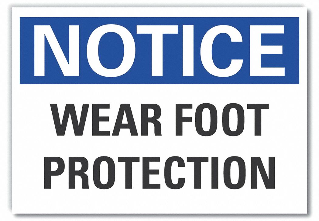 Notice Sign, 7 in x 10 in, Non-PVC Polymer