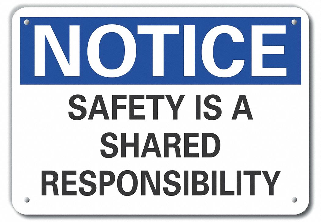 Reflective  Accident Prevention Notice Sign: Aluminum, Mounting Holes Sign Mounting, Engineer Grade