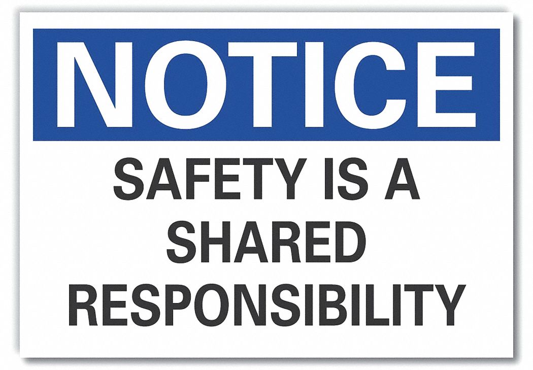  Accident Prevention Notice Reflective Label: Reflective Sheeting, Adhesive Sign Mounting, Notice