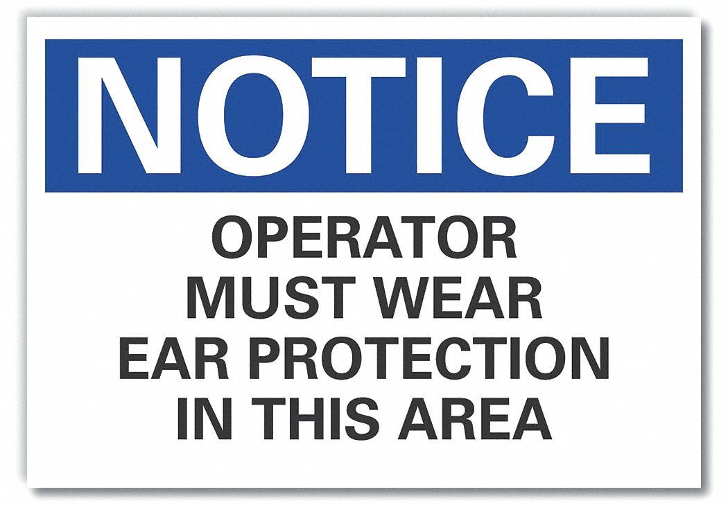 Hearing Notice Lbl, 10inx14in, Polyester