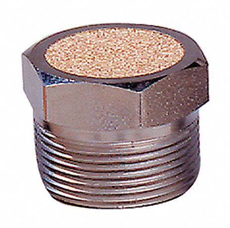BREATHER VENT, 1/8 IN NPT THREAD, 40 MICRON, 150 PSI MAXIMUM OPERATING PRESSURE, 7/16 IN L