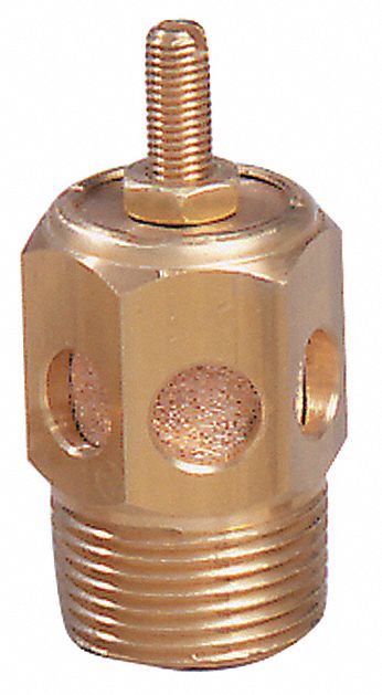 SPEED CONTROL MUFFLER, 1/4 IN NPT THREAD, 9/16 IN HEX SIZE, 40 MICRON