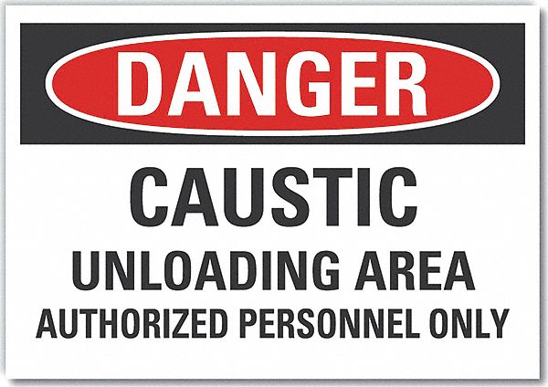 Danger Sign, 10in x 14in, Non-PVC Polymer