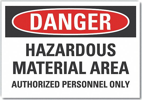 Reflective Sheeting, Adhesive Sign Mounting, Hazardous Materials Danger ...