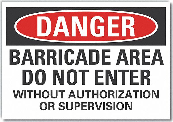 ⚠︎ NO ⚠︎ Reflective Sheeting, Adhesive Sign Mounting, Do Not Enter