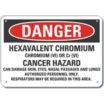 Danger: Hexavalent Chromium Chromium (Vi) Or Cr (Vi) Cancer Hazard Can Damage Skin, Eyes, Nasal Passages And Lungs. Authorized Personnel Only. Respirators May Be Required In This Area. Signs