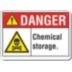 Danger: Chemical Storage. Signs