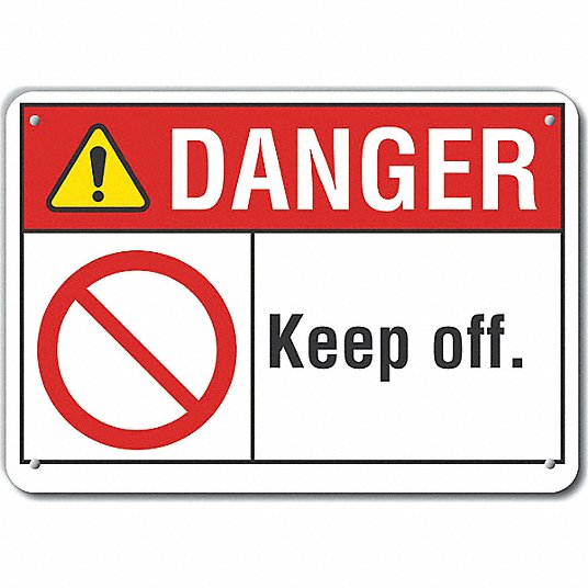 Danger Sign Unauthorized Personnel Keep Out 7"x10" Safety Sign ansi osha 
