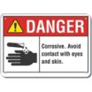 Danger: Corrosive. Avoid Contact With Eyes And Skin. Signs