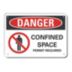 Danger: Confined Space Permit Required Signs