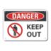 Danger: Keep Out Signs