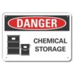 Danger: Chemical Storage Signs