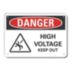 Danger: High Voltage Keep Out Signs