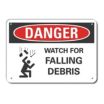 Danger: Watch For Falling Debris Signs