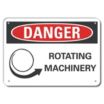 Danger: Rotating Machinery Signs