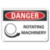 Danger: Rotating Machinery Signs