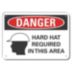 Danger: Hard Hat Required In This Area Signs