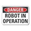Danger: Robot In Operation Signs