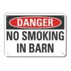 Danger: No Smoking In Barn Signs