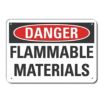 Danger: Flammable Materials Signs
