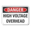 Danger: High Voltage Overhead Signs