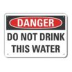 Danger: Do Not Drink This Water Signs