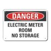 Danger: Electric Meter Room No Storage Signs
