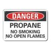 Danger: Propane No Smoking No Open Flames Signs